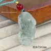 Pingente da Paz de Jade Natural de Tianshan, Amuleto da Paz, Buda de Jade Seda Dourada, Acessórios de Jade para Homens e Mulheres, Atacado de Fábrica
