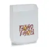 Saco de papel à prova de óleo sem revestimento descartável para levar comida lanche saco para batata frita embalagem para coxa de frango embalagem para frango frito
