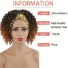 Comercio Exterior de Amazon Moda Europea y Americana Peluca Diadema para Mujeres Africanas Cabello Negro Pequeño Rizado Tubo para Envolver Cabeza Retorcido Esponjoso Explosivo