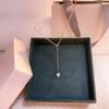 Concha de plata S925 plata de ley borla pequeño amor pequeño incienso collar mujeres Meiya todo-partido cadena clavícula diamante joyería popular