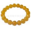 Pulseira de calcedônia colorida de círculo único direto da fábrica pulseira de contas redondas de calcedônia branca joalheria masculina e feminina venda em barraca