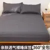 Lavable a Máquina Sábana Bajera Totalmente Cerrada Cubierta de Cama Pieza Única Impermeable Protector de Colchón de Espuma Viscoelástica Cubierta de Colchón Estilo Verano a Prueba de Polvo Antideslizante Fábrica