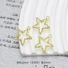 Estilo Chanel retro todo a juego Colgante Dorado lazo flor de ciruelo corazón placa redonda cuadrada accesorios para joyería diy