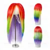 Peluca Arcoíris Ombré Nueva para Gato Fiesta de Festival Decoración para Mascota Prop para Fotografía de Mascotas Celebridad de Internet Ajustable