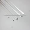 Barra quadrada de acrílico transparente de 5 mm barra quadrada orgânica barra de guia de luz de cristal PMMA barra de reforço barra divisória barra de partição reta de fábrica
