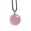 Collar de Amethyst Natural al por mayor Citrino Rosa Bola de Cristal Blanco Cuentas de Transferencia Flor de Durazno DIY Collar para Clavícula Joyería