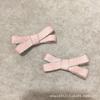 Original japonês e coreano doce bonito estudante infantil mini arco rosa pequeno grampo de cabelo par clipe clipe lateral headwear