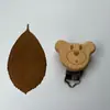 Clips de Chupeta de Madeira, Corrente de Clips de Chupeta de Madeira de Faia, Anti-Perda, Ecológico, Atacado do Fabricante, Arte em Madeira, Madeira Maciça, Minimalista Moderno