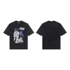 Erd Melancólico Rico Segunda Generación Nuevo Holgado Casual Belleza Tendencia Nicho Marca de Tendencia Estampado Cuello Redondo Manga Corta Colección de Camisetas para Hombres y Mujeres