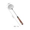 Espátula de Hongo de Acero Inoxidable 304 Espátula con Mango de Madera Maciza Cuchara para Cocinar de Grado Alimenticio Utensilio de Cocina Doméstico