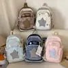 Mochila Estudiantil Nueva de Alto Aspecto Estilo Japonés para Niñas, Diseño Fresco y Dulce de Bloques de Color, Mochila de Gran Capacidad para Estudiantes de Secundaria y Preparatoria