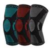 Rodillera elástica tejida nueva deportes aire libre fitness correr nailon baloncesto protección de rodilla manga protectora de rodilla equipo protector deportivo