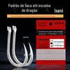 Faca Longlin Iseny Spiny Prata Branco Vermelho Embalagem Aço Carbono Alto Gancho Gancho A Granel Equipamentos de Pesca Atacado