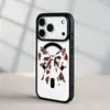 Adequado para Capa de Celular Magnética Apple 17Promax Duas em Uma Iphone15 Borboleta Pintada Furo Grande Capa Protetora
