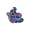 Imán de Refrigerador Bordado Personalizado Insignia Bordada Mascota Dragón Dragón de Crepé Chino-Japonés Pegatina de Tela para Planchar Dragón