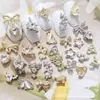 LZ Mismo Estilo Serie Palacio Rococó Joyería para Uñas de Aleación Lujo Ligero Colgante de Perla Buchelati Accesorios para Uñas