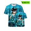 Camiseta de manga corta de Dragon Ball Super Saiyan Goku, ropa informal de anime para adultos y niños.