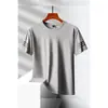 Comercio exterior 2024 verano exterior ropa ice-dry para hombre T-shirt de manga corta talla L-8XL talla grande cuello redondo sudadera transpirable