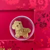 Concha de Agua Lingote de Oro Puro Gato de la Fortuna Dios de la Riqueza Hello Kitty Colgante para Cadena de Teléfono de Gato Llavero de Oro Accesorios