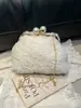 Bolso de Cadena de Felpa Nuevo Transfronterizo Estilo Chino Antiguo Elegante Bolso de Mano Bolso de Hombro Bolso Cruzado Bolso de Concha Bolso de Mujer