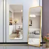 Entrega Directa de Fábrica Espejo de Cuerpo Entero Espejo de Tocador de Pie Espejo de Vestidor para el Hogar Dormitorio Estilo Celebridad de Internet Ins Espejo de Prueba Espejo Grande de Pared