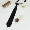 Jk Corbata de Lazo para Hombre de Color Sólido Estilo Japonés Sin Nudo Cuadrado para Mujer Floral Versátil Estilo Pareja Uniforme Académico Estilo Campus