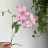 Flores Artificiais de Lírio Dourado para Decoração de Salão de Casamento, Flores Artificiais Azul-Roxo, Flores de Lírio Dourado Impressas em 3D