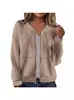 Comercio Exterior Europeo y Americano Transfronterizo Nuevo Amazon Wish Chaqueta Casual Jacquard de Manga Larga para Mujer