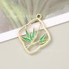 Orquídea ameixa bambu crisântemo liga pingente com gota de óleo estilo chinês brincos chaveiro acessórios de joalheria atacado diy materiais artesanais