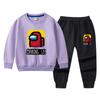 Conjunto Casual de Outono para Meninos 2022 Primavera e Outono Novo Moletom Bonito para Crianças Calças Conjunto Esportivo de Duas Peças para Menino