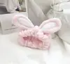 Linda y Adorable Diadema de Alambre con Orejas de Conejo 3D para Lavarse la Cara, Maquillaje, Cinta para el Cabello, Accesorio Coreano para el Cabello, Tocado