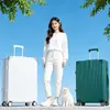 Maleta para Mujer Celebridad de Internet Retro 20 pulgadas Pequeña de Viaje con Ruedas Maleta 24 pulgadas Estudiante Estuche de Cuero Duradero
