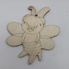 Adornos Colgantes de Piezas de Madera Huecas Creativas de Dibujos Animados Transfronterizos Artesanía de Madera DIY Árbol de Navidad con Cuerda de Cáñamo Decoración Navideña