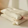 Núcleo de almohada de hotel de algodón de color natural clase A, almohada individual para adulto de algodón puro, venta al por mayor transfronteriza
