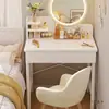 Tocador, Mesa de Maquillaje Pequeña, Dormitorio Moderno Sencillo, Apartamento Pequeño, Nuevo Modelo 2026, Mesa de Maquillaje Sencilla para Vivienda de Alquiler