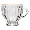 Taça Renascença com Bordas Douradas 200ml Cristal Ecológico - Lyor