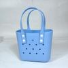 Nova Bolsa de Praia Estilo Coreano EVA Bolsa Lancheira Bolsa Pequena de Mão com Furo Menina Artesanal DIY Decorativa Pequena Bolsa