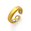 Pulsera Anillo Magnético de Cobre Rojo Antiguo Cepillado Ajustable Temu Aliexpress Amazon Europeo y Americano Listo para la Venta