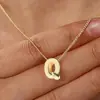 Rongxing Amazon Shein Mais Vendido Colar de Letras Brilhantes Balão Pingente Robusto Moda Europeia e Americana Simples Colar para Clavícula