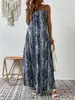 Primavera y verano 2023 Europa y Estados Unidos transfronterizos nueva ropa de mujer Amazon estación independiente moda femenina vestido de tirantes estampado mujer