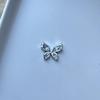 Diamante Mariposa Resina Galvanizada Accesorios DIY Accesorios Horquilla Clip Agujeros Zapatos Zapatos Flor Funda para Teléfono Móvil Accesorios Material