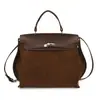 Bolsa Tote Retro de Gran Capacidad para Commuter para Mujer 2025 Invierno Nuevo Estilo Tendencia Empalme Moda Bolso de Hombro Único Cruzado