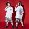 Terno de hip-hop Terno de moda masculina Hip-Hop infantil Frito Rua hiphop Roupas infantis Verão Loose Girl's Catwalk Terno de desempenho