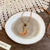 Collar de Cuerda Trenzada con Piedra Pequeña para Mujer, Cadena para Clavícula Estilo Chino Nuevo Retro, Accesorio Largo Colgante para el Cuello con Manchas