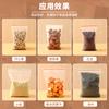 Bolsa Ziplock Transparente al Por Mayor para Alimentos Grande y Pequeña Empaque para Productos Secos Bolsa Autosellable Grado Alimenticio Almacenamiento Bolsa Sellada