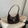 Bolso de Lazo de Diseño Nicho Coreano, Bolso de Hombro de Moda Versátil Retro, Bolso de Mano Cruzado de Textura de Alta Calidad