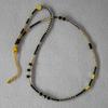 Collar de Cuentas Negro Dorado Más Caliente del Verano, Estilo Retro Europeo y Americano, Te Hace Lucir Más Clara y Delgada, Cadena Ultrafina para la Clavícula con Perlas
