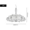 Lustre de sala de estar minimalista moderno designer italiano nuvem seda sala de chá sala de jantar ilha dirigível quarto lustre