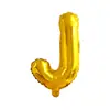 Versión americana de imitación cuerpo delgado globos de 16 pulgadas letras pequeñas A-Z cumpleaños boda decoración de sala de bodas globos de película de aluminio al por mayor