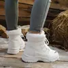Zapatos de algodón cálidos con forro polar para mujer de comercio exterior para invierno, botas de nieve para mujer estilo coreano 2026 nuevas, zapatos de mujer de caña alta para exteriores